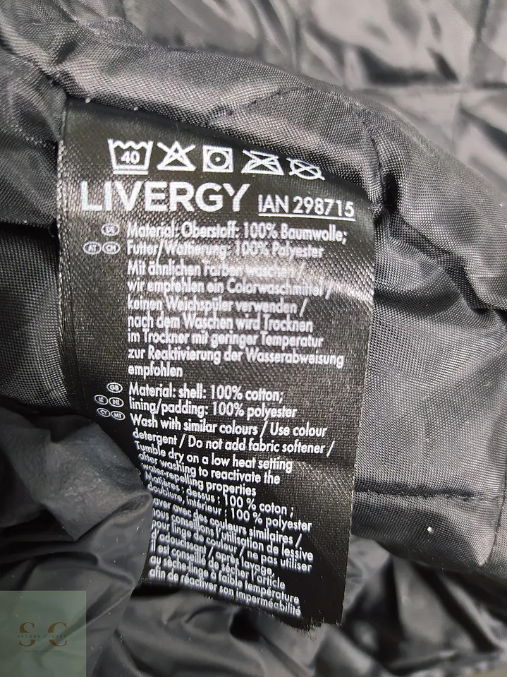 Parka Utilitaria Larga en Algodón Tono Plomo Talla XXXL 7