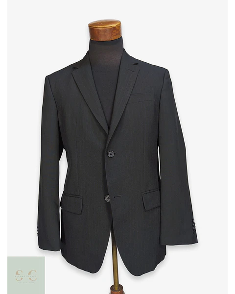 Blazer Gris Plomo a Rayas Diplomáticas Biaggini Talla M