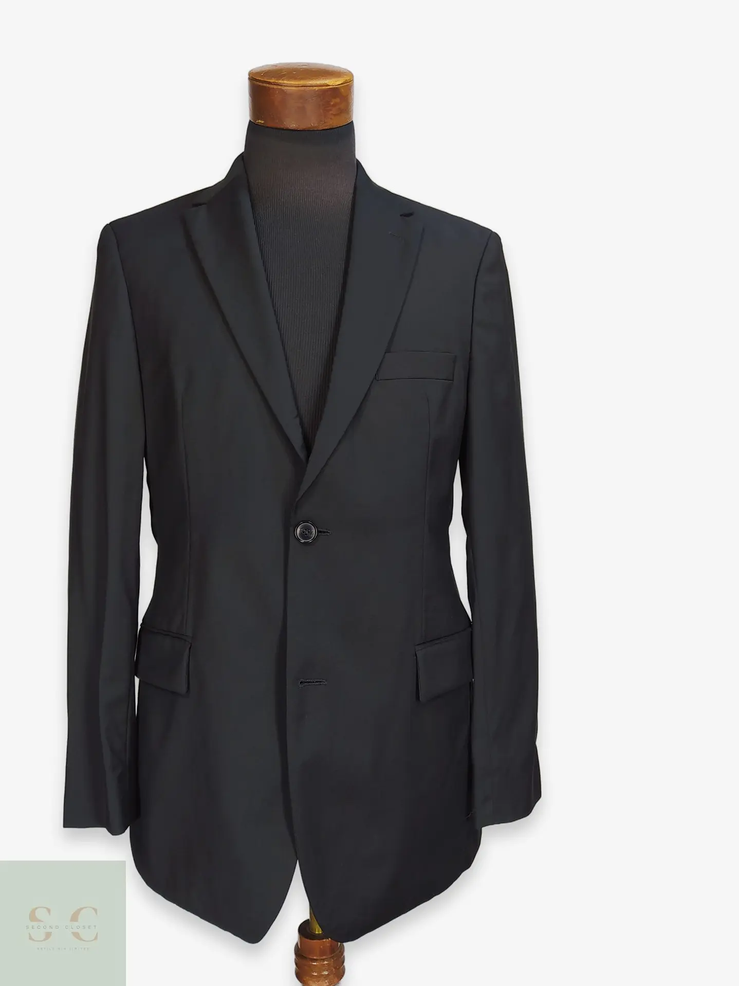 Blazer Hugo Boss de Lana Virgen Negra Talla M 1