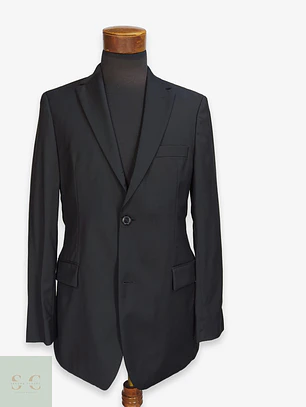 Blazer Hugo Boss de Lana Virgen Negra Talla M