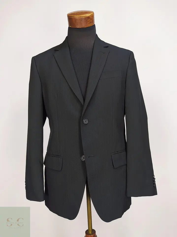 Blazer Gris Plomo a Rayas Diplomáticas Biaggini Talla M 2