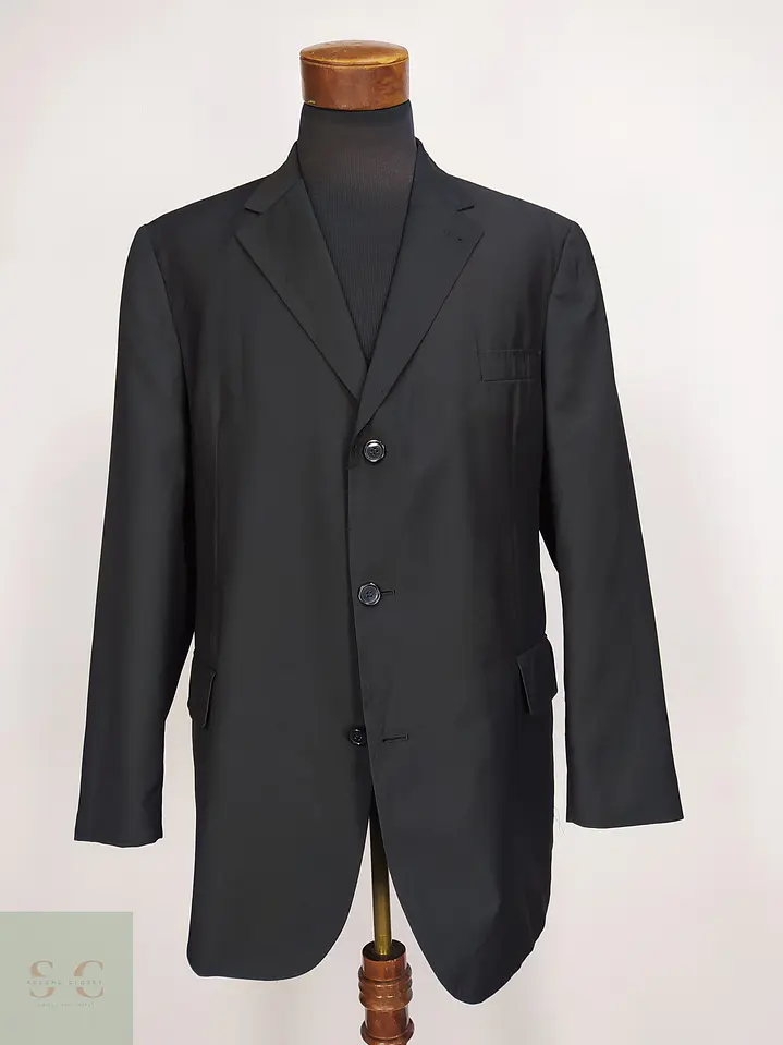 Blazer Formal Negro de Tres Botones Vintage Talla LXL 2
