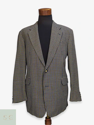 Blazer de Lana Virgen a Cuadros Atelier Torino Talla L