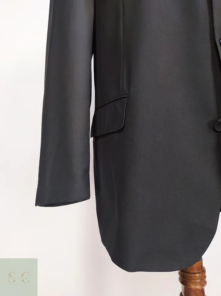 Blazer Formal Negro de Tres Botones Vintage Talla LXL 3