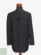 Blazer Negro de Lana Virgen Compuesta Vintage Talla L - Miniatura 1