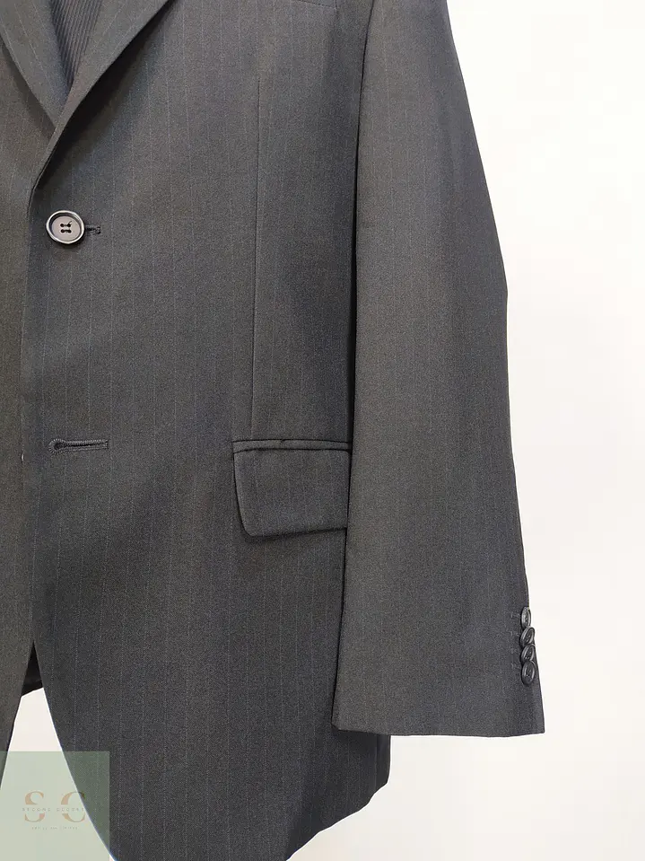 Blazer Gris Plomo a Rayas Diplomáticas Biaggini Talla M 4