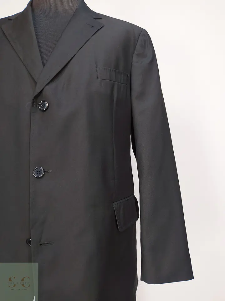 Blazer Formal Negro de Tres Botones Vintage Talla LXL 4