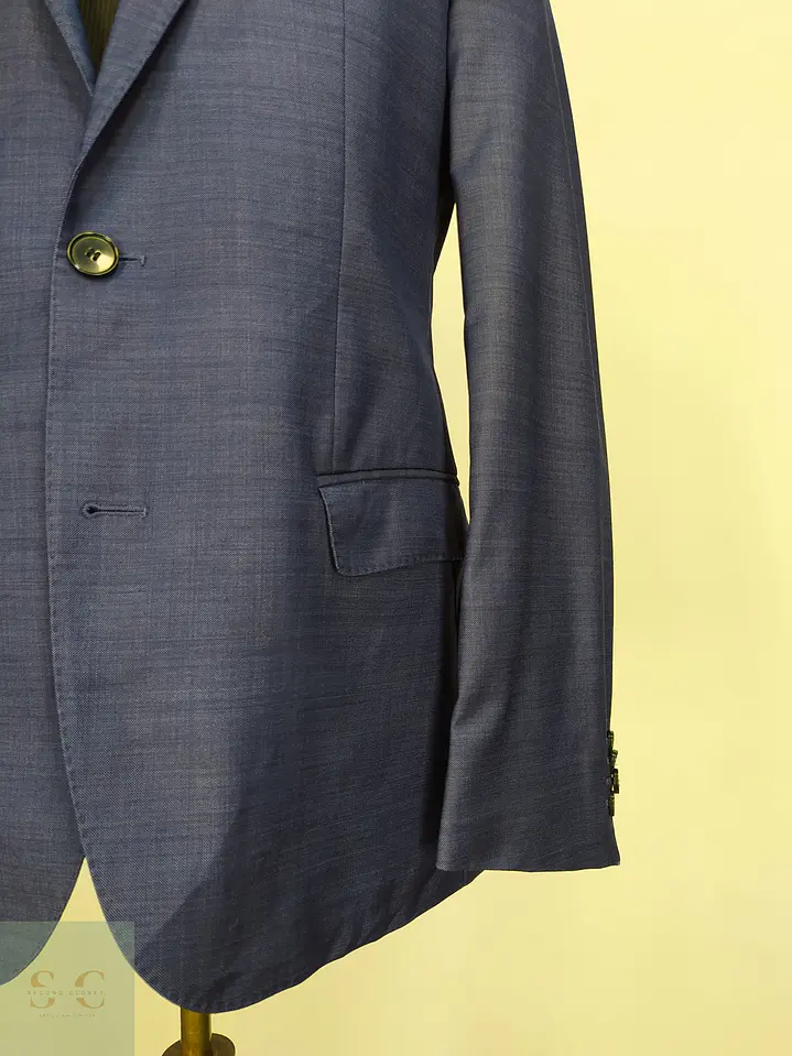 Blazer HUGO Hugo Boss en Lana Super 140s Azul Talla M 3