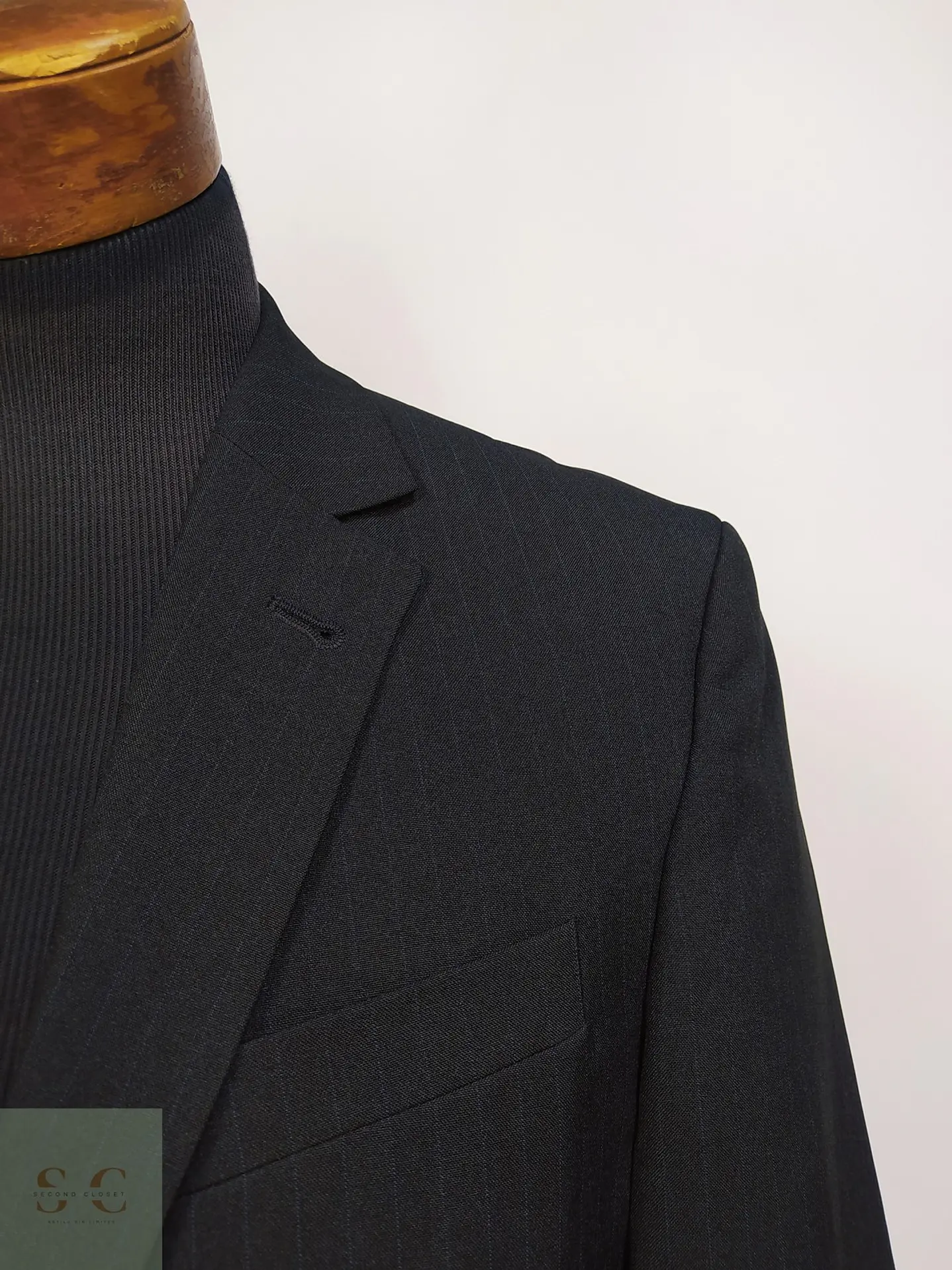 Blazer Gris Plomo a Rayas Diplomáticas Biaggini Talla M 7