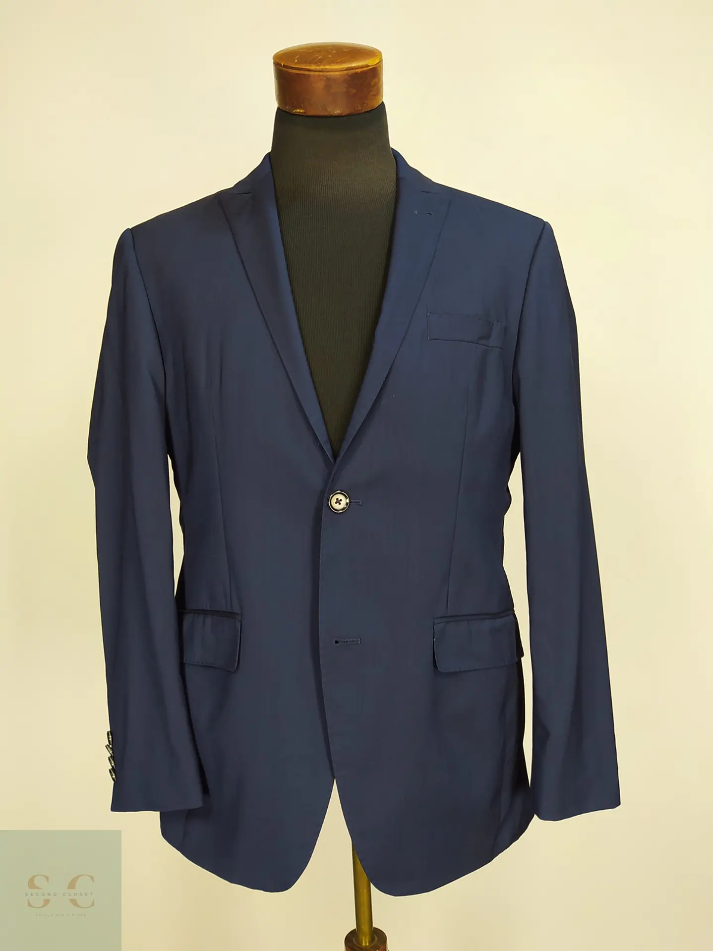 Blazer Sastre en Lana Virgen Azul Roy Robson Talla M 2
