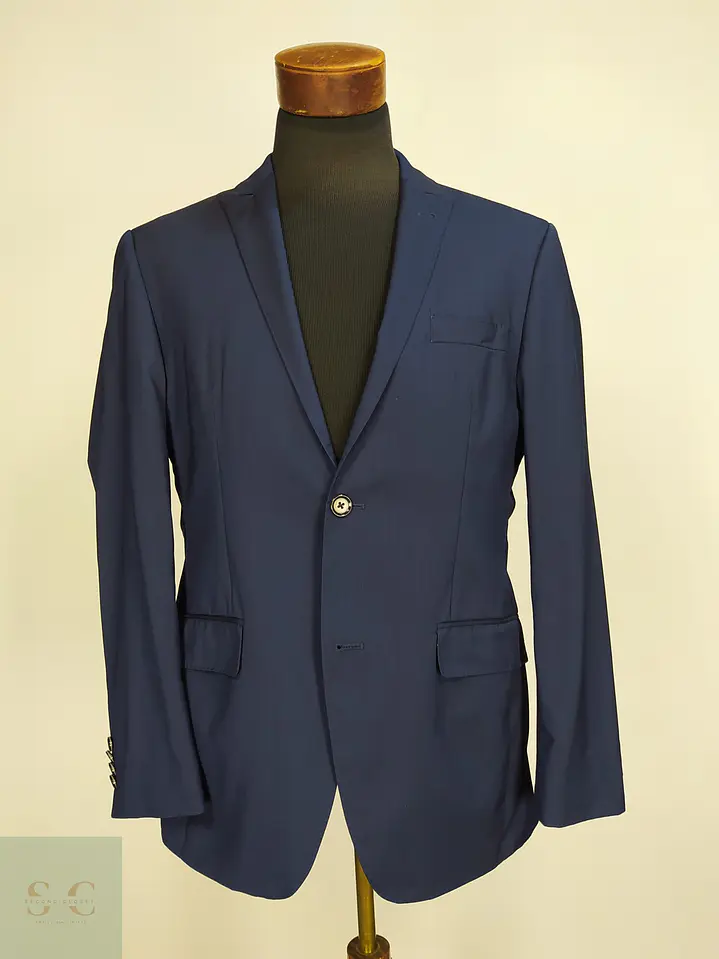 Blazer Sastre en Lana Virgen Azul Roy Robson Talla M 2