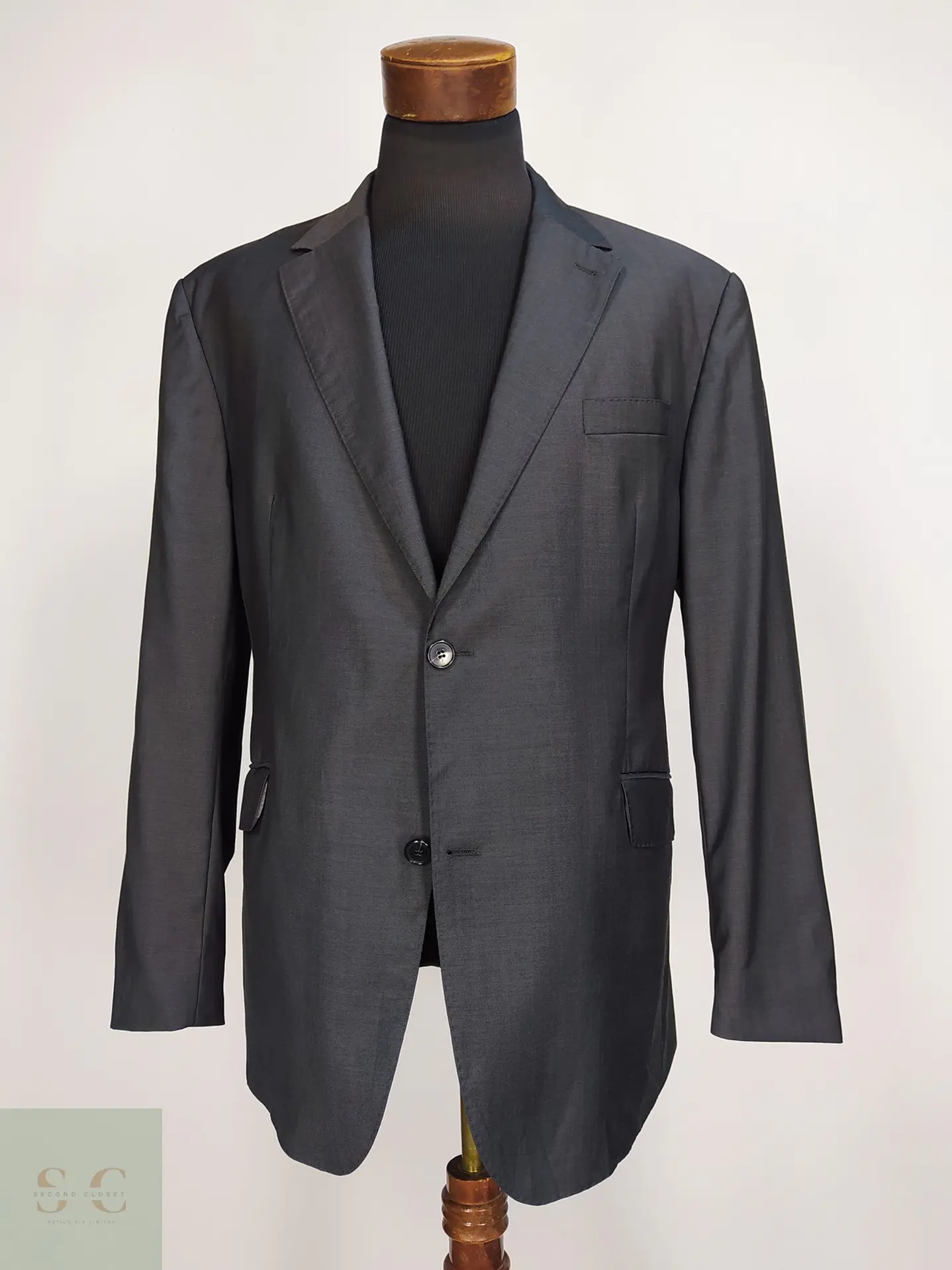 Blazer Westbury en Lana Virgen Super 100s Gris Plomo Talla XL 2