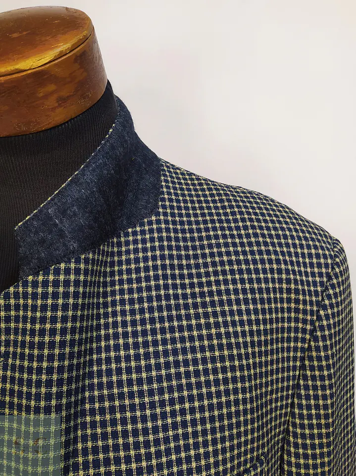 Blazer de Lana Virgen a Cuadros Atelier Torino Talla L 6