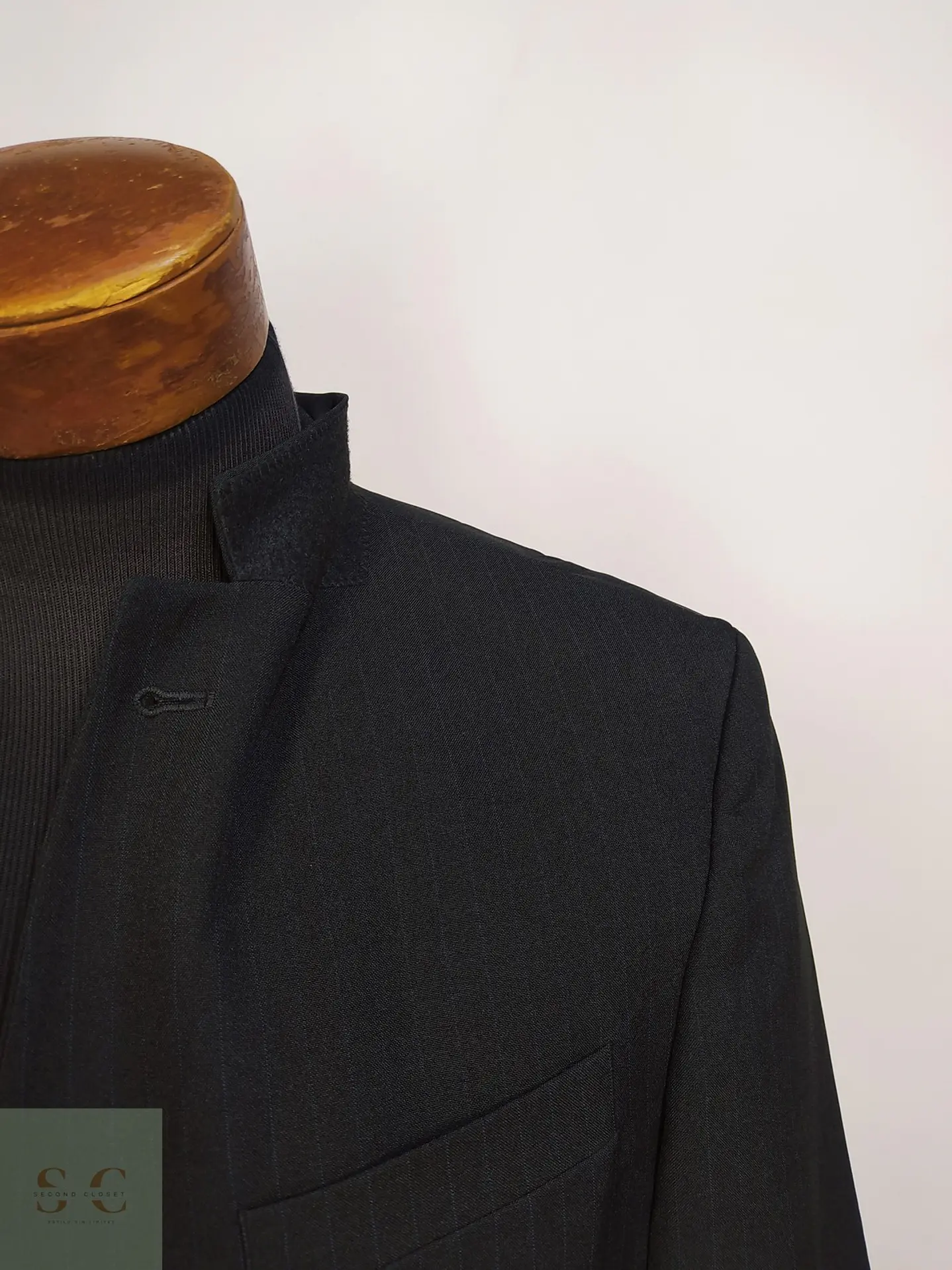 Blazer Gris Plomo a Rayas Diplomáticas Biaggini Talla M 8