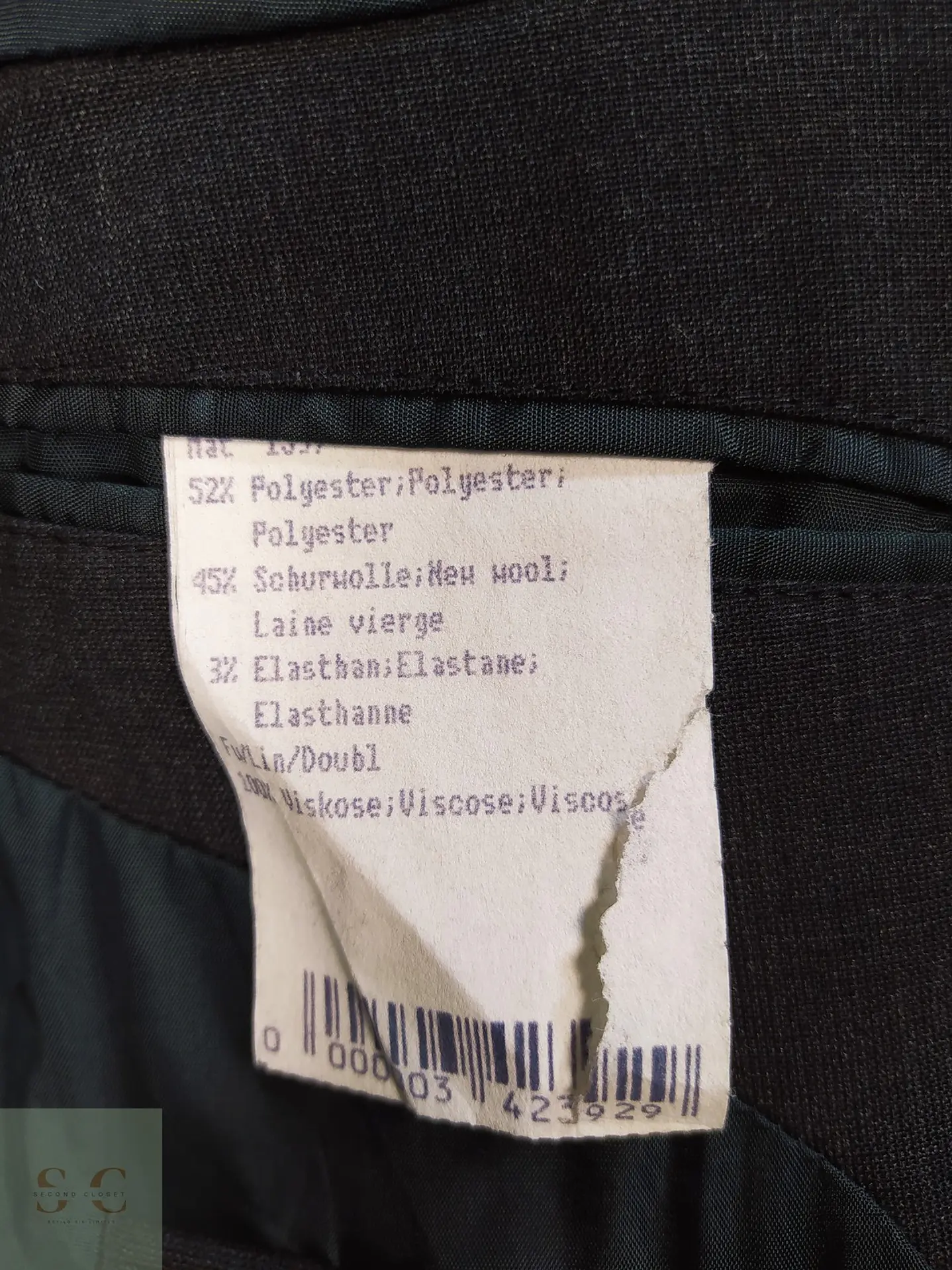 Blazer de Lana Virgen Gris Plomo Vintage Giorgio Talla XL 7