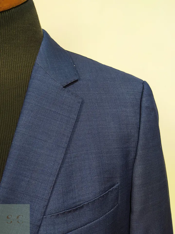 Blazer HUGO Hugo Boss en Lana Super 140s Azul Talla M 5