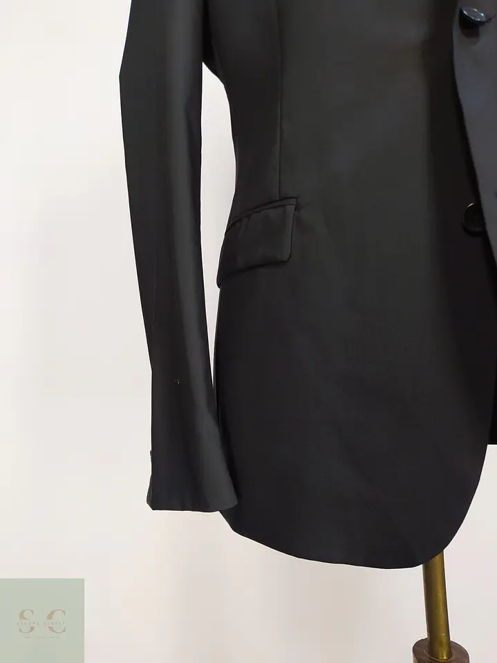 Blazer Negro Strellson Techno Wool Sastrería Moderna Talla SM 3