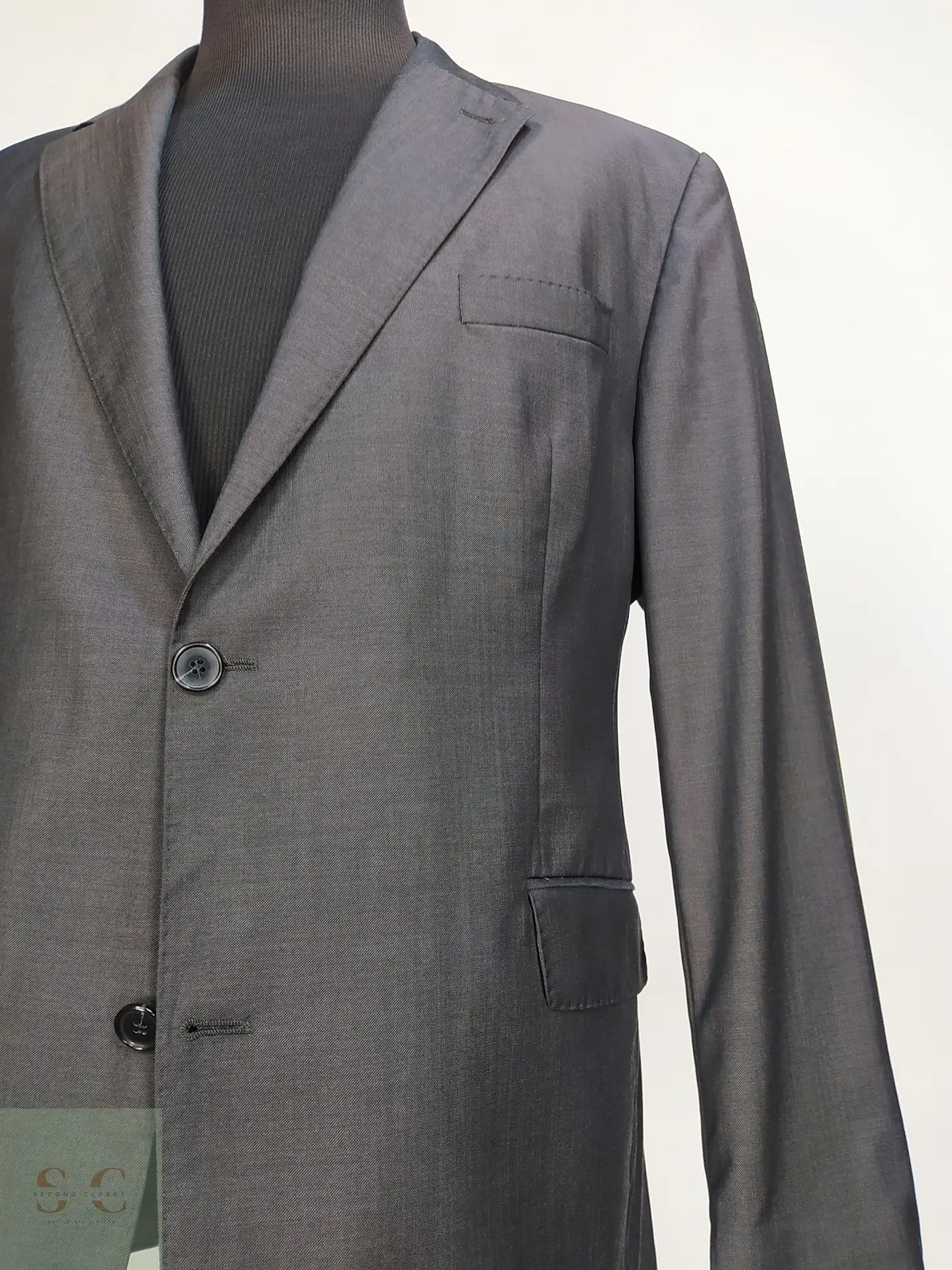 Blazer Westbury en Lana Virgen Super 100s Gris Plomo Talla XL 4