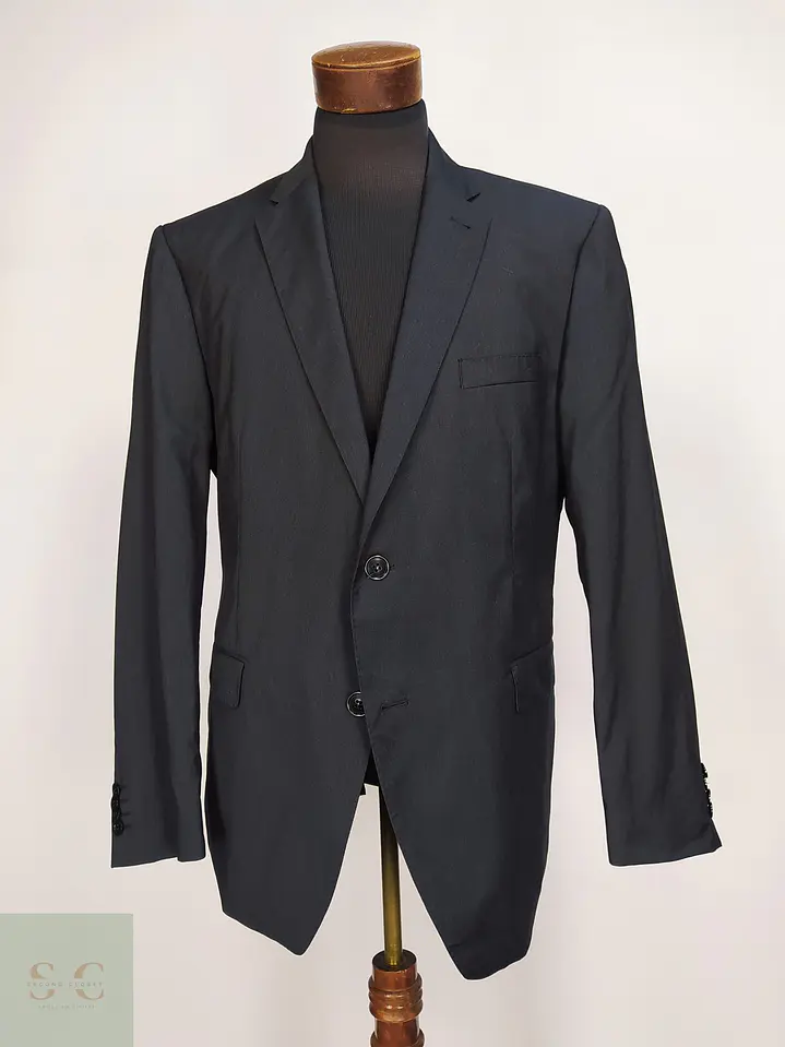 Blazer Roy Robson en Lana Virgen Reda Gris Plomo Talla XL 2