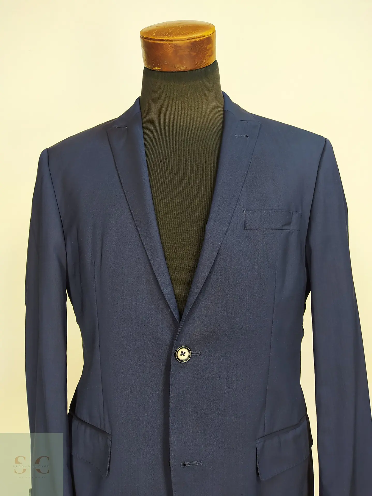 Blazer Sastre en Lana Virgen Azul Roy Robson Talla M 4