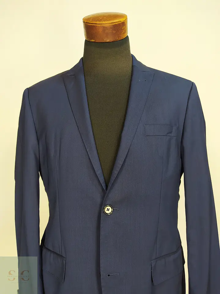 Blazer Sastre en Lana Virgen Azul Roy Robson Talla M 4