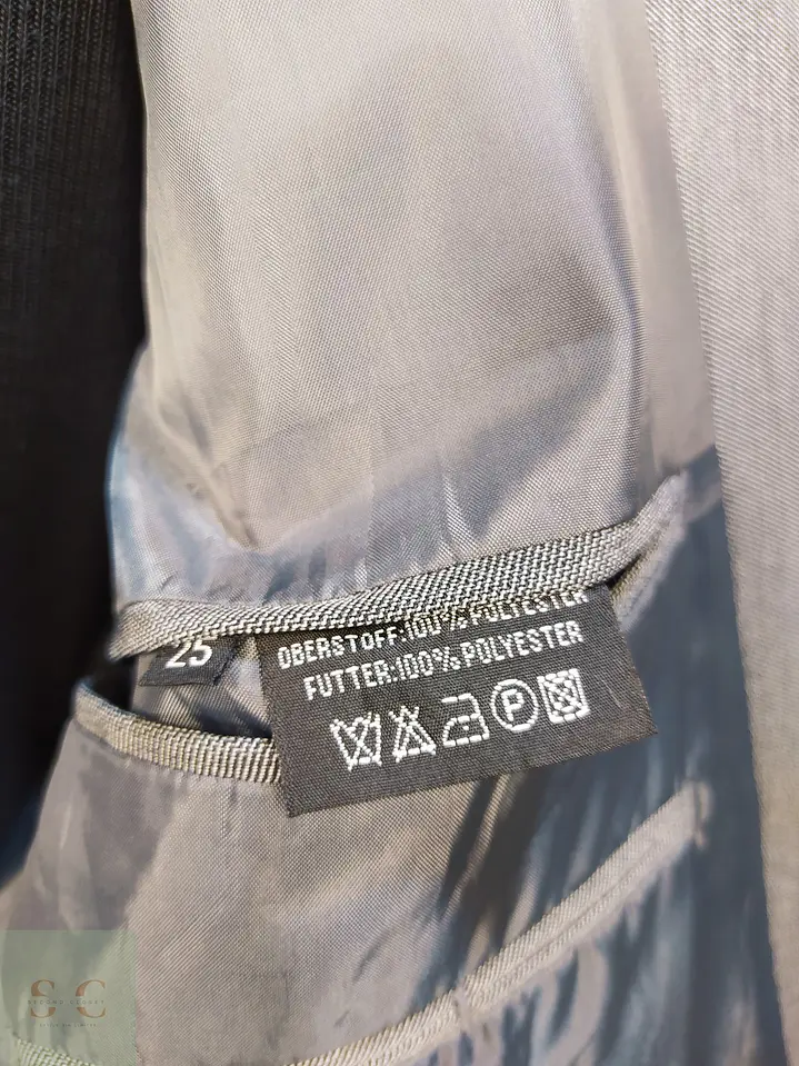 Blazer Gris Texturizado Vintage Talla XXL 8