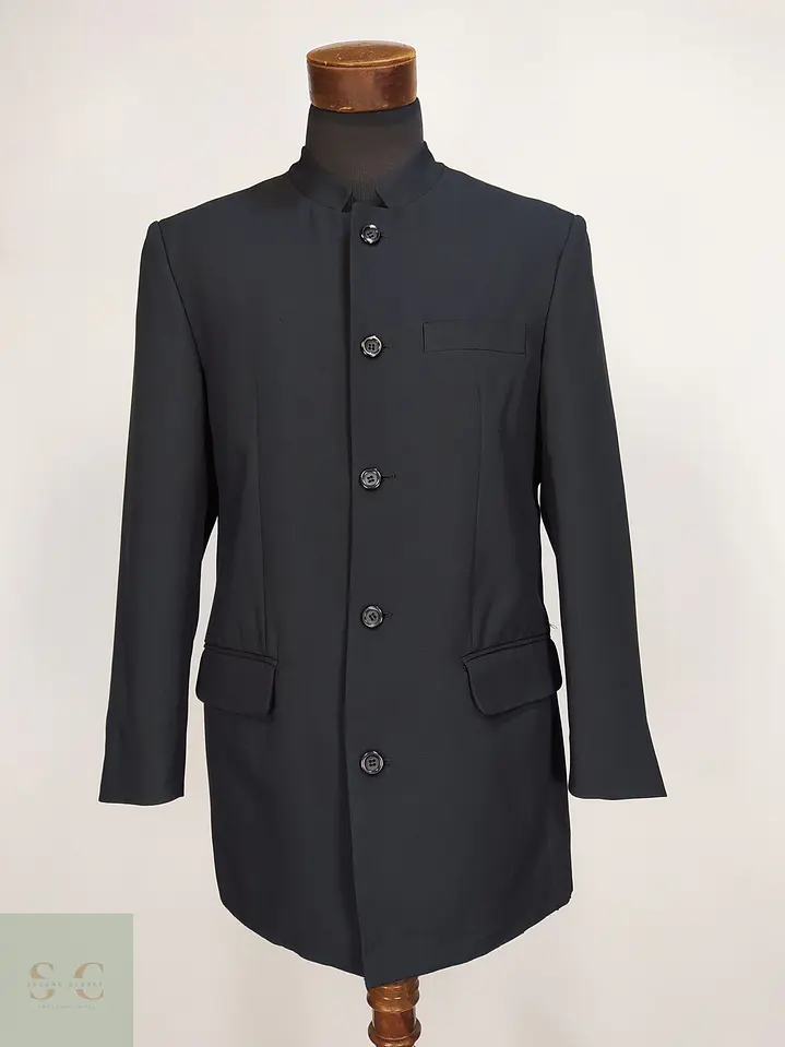 Chaqueta Estilo Nehru con Cuello Mao Vintage Talla M 2
