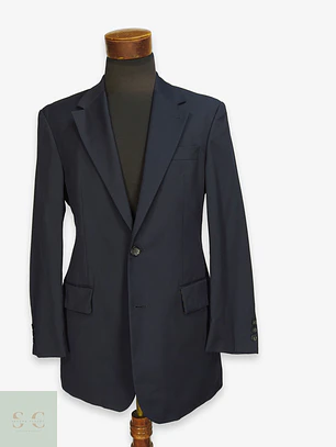 Blazer Franco Callegari de Lana Virgen Super 100's Azul Marino Talla ML