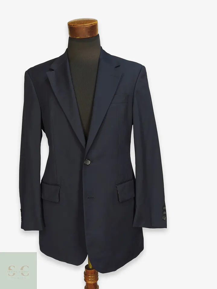 Blazer Franco Callegari de Lana Virgen Super 100's Azul Marino Talla ML 1