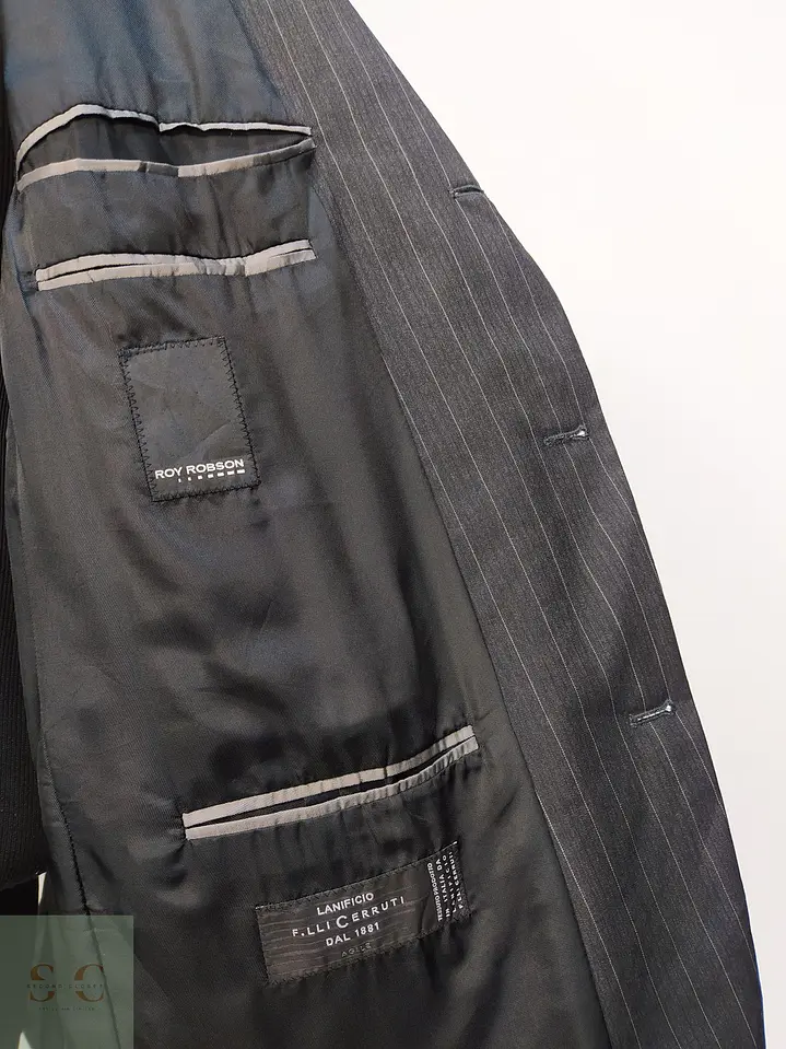 Blazer Diplomático en Lana Virgen Cerruti 1881 Roy Robson Talla XL 7