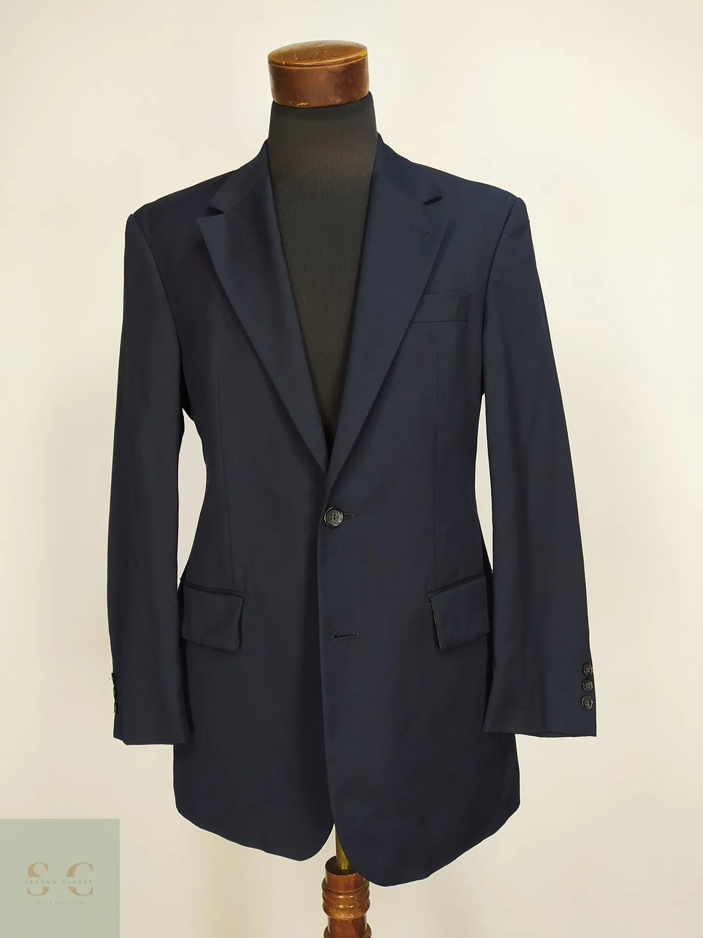 Blazer Franco Callegari de Lana Virgen Super 100's Azul Marino Talla ML 2