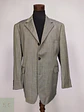 Blazer de Lana Virgen, Seda y Lino en Espiga Gris Talla XXL - Miniatura 2