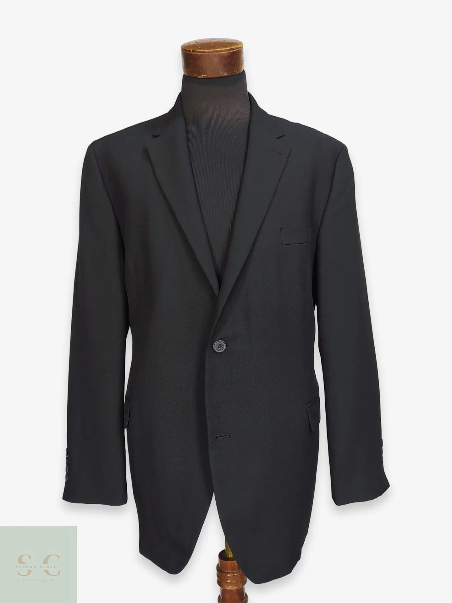 Blazer Negro Elegante de Corte Regular CANDA Talla XXL 1