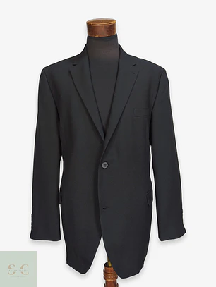 Blazer Negro Elegante de Corte Regular CANDA Talla XXL