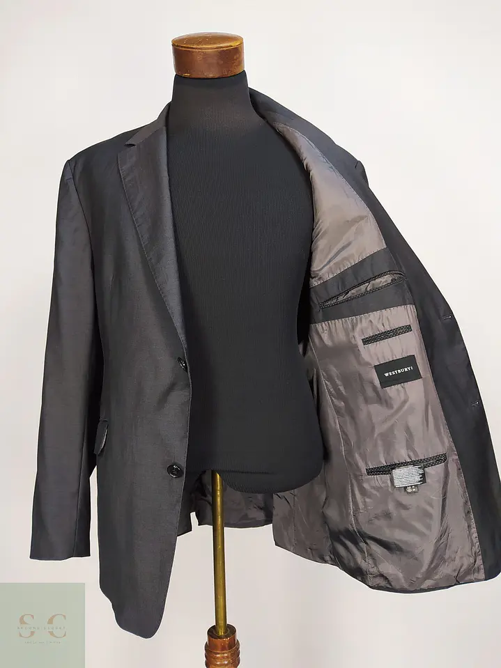 Blazer Westbury en Lana Virgen Super 100s Gris Plomo Talla XL 9