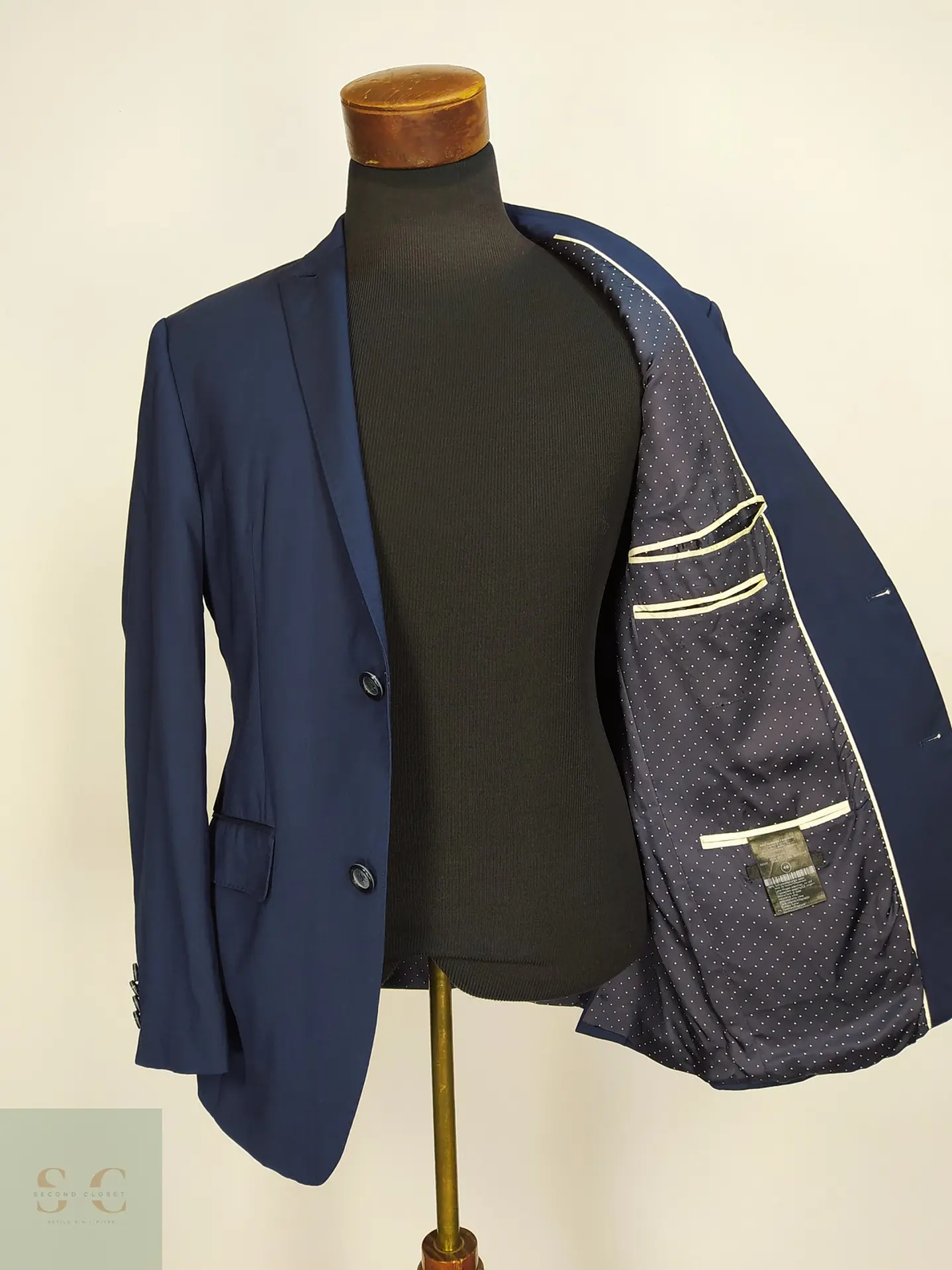Blazer Sastre en Lana Virgen Azul Roy Robson Talla M 7