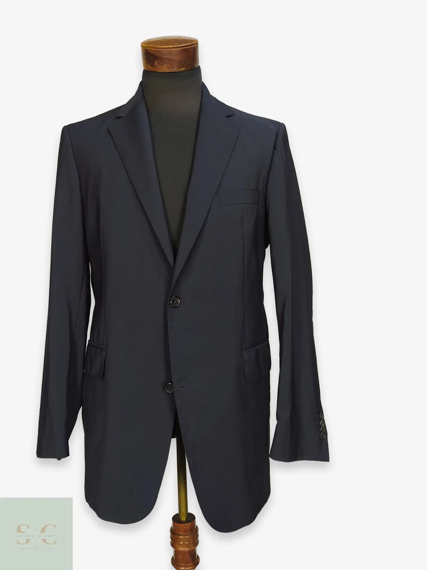 Blazer Azul Marino en Lana Virgen Super 100's Talla ML 1