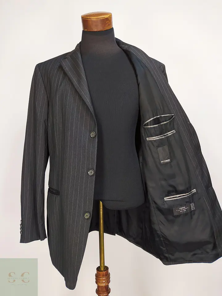 Blazer Diplomático en Lana Virgen Cerruti 1881 Roy Robson Talla XL 9