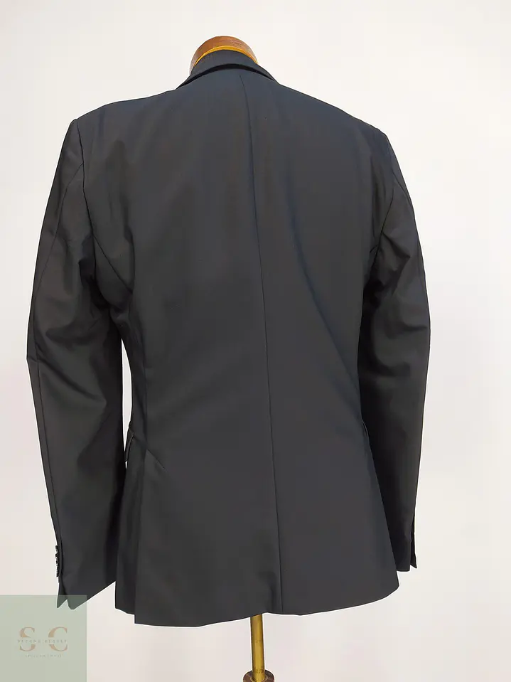 Blazer Negro Strellson Techno Wool Sastrería Moderna Talla SM 9