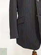 Blazer Negro con Rayas Diplomáticas Vintage Talla ML - Miniatura 3