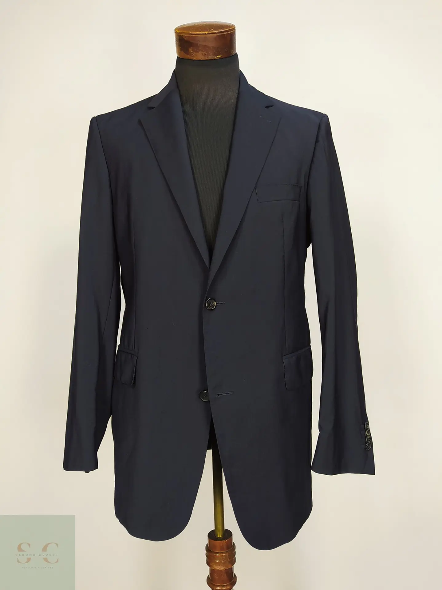 Blazer Azul Marino en Lana Virgen Super 100's Talla ML 2
