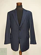 Blazer de Lana Virgen Reda Super 100s Azul Marino Vintage Talla XL - Miniatura 2