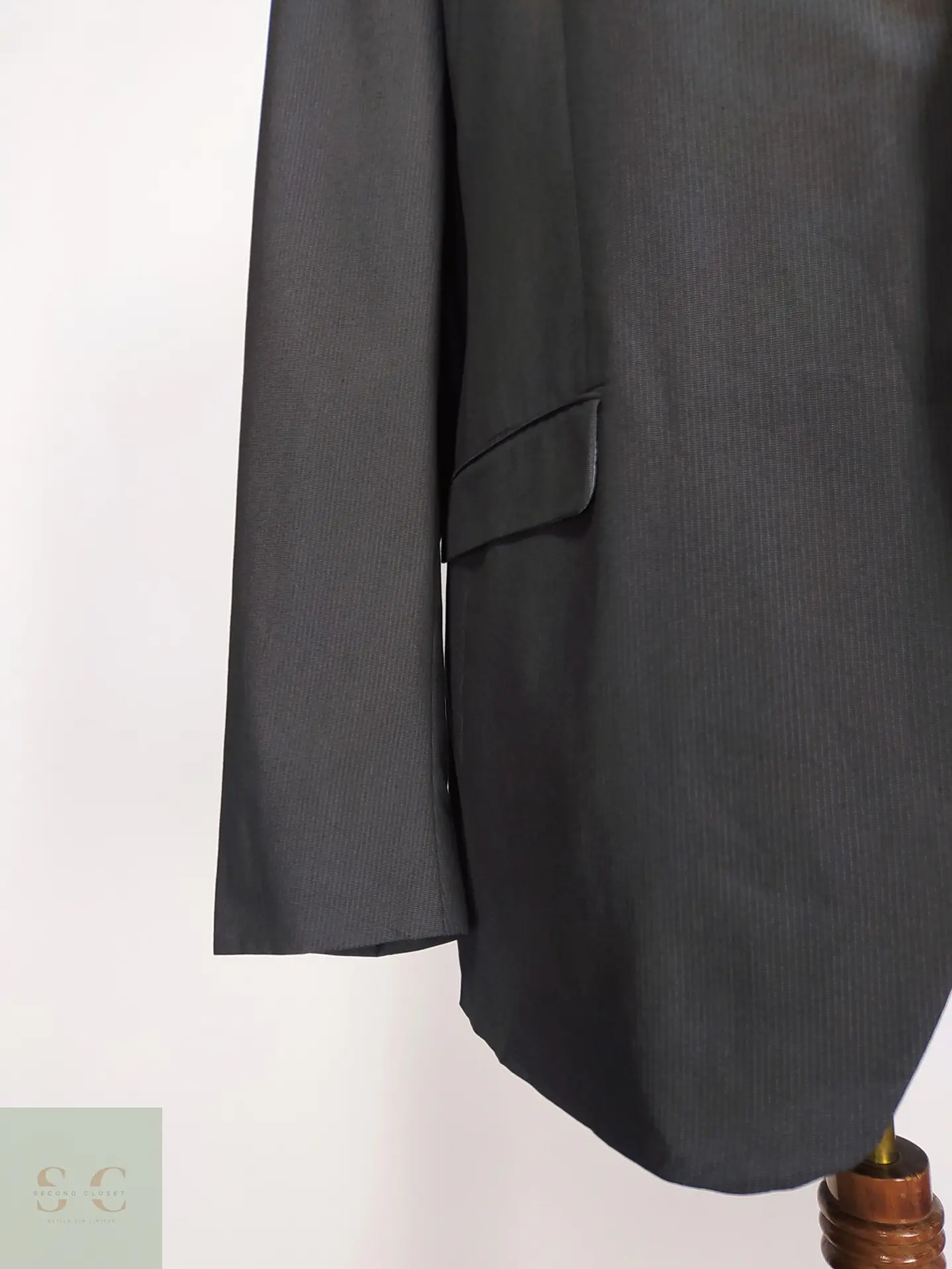 Blazer s.Oliver Gris Plomo a Rayas Diplómicas Talla XL 3