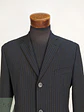 Blazer Negro con Rayas Diplomáticas Vintage Talla ML - Miniatura 4