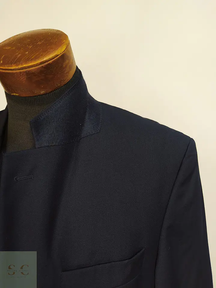 Blazer Franco Callegari de Lana Virgen Super 100's Azul Marino Talla ML 5