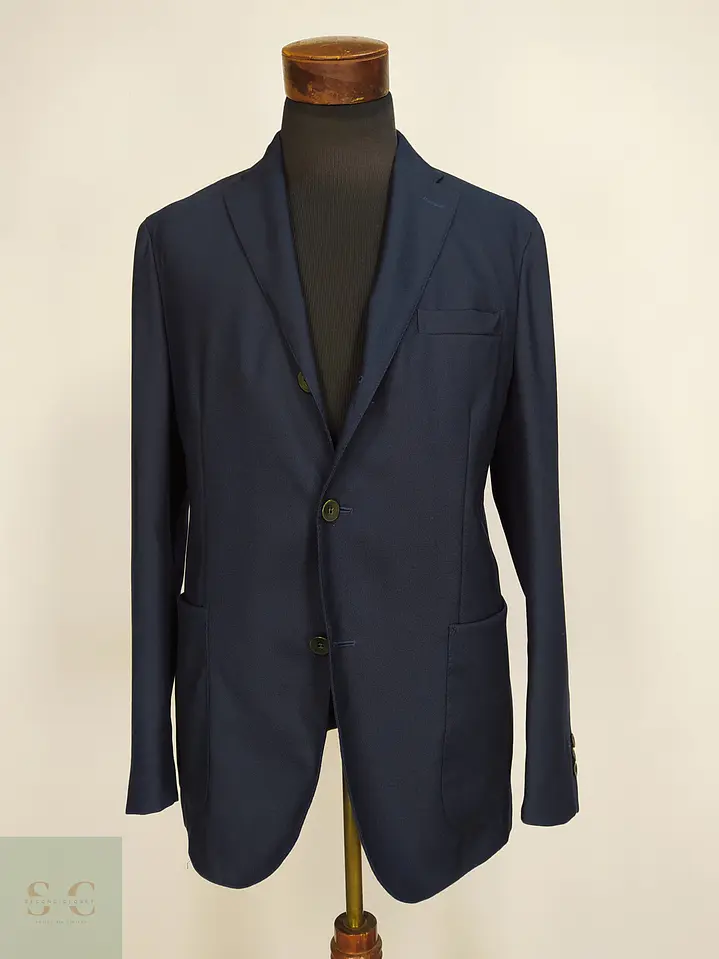 Blazer Boglioli Dover en Lana Virgen Azul Marino Talla M 2