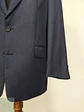 Blazer de Lana Virgen Reda Super 100s Azul Marino Vintage Talla XL - Miniatura 3