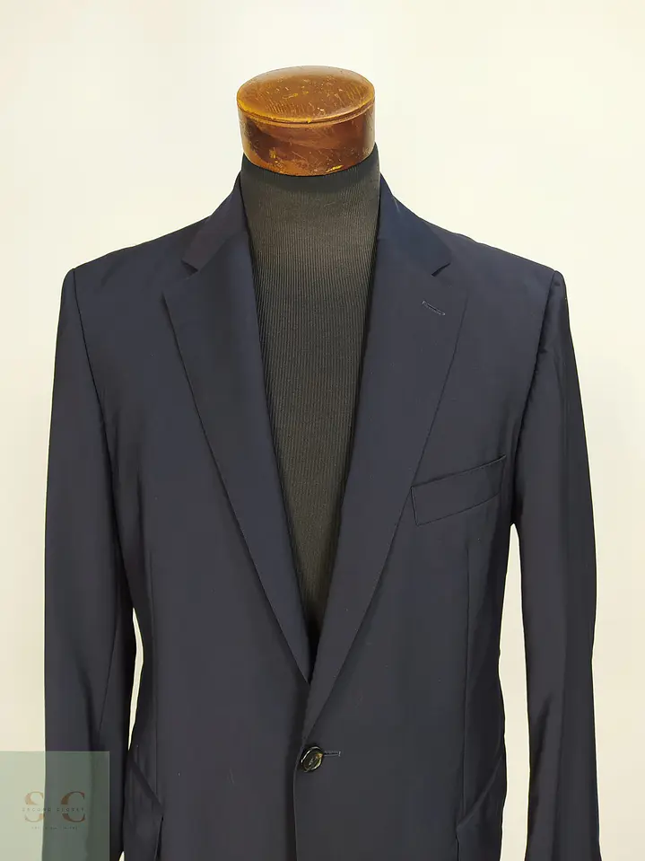 Blazer Azul Marino en Lana Virgen Super 100's Talla ML 4