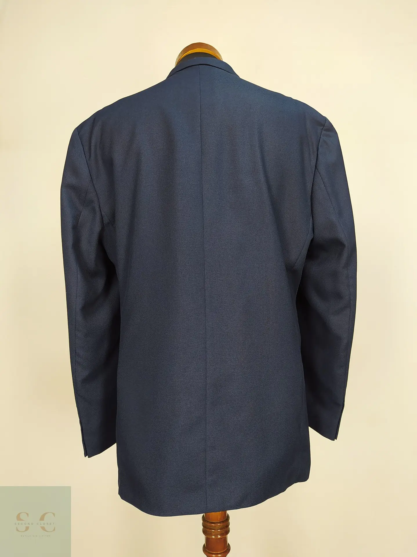 Blazer Sastre Azul Marino Texturizado Berto Lucci Talla XL 9