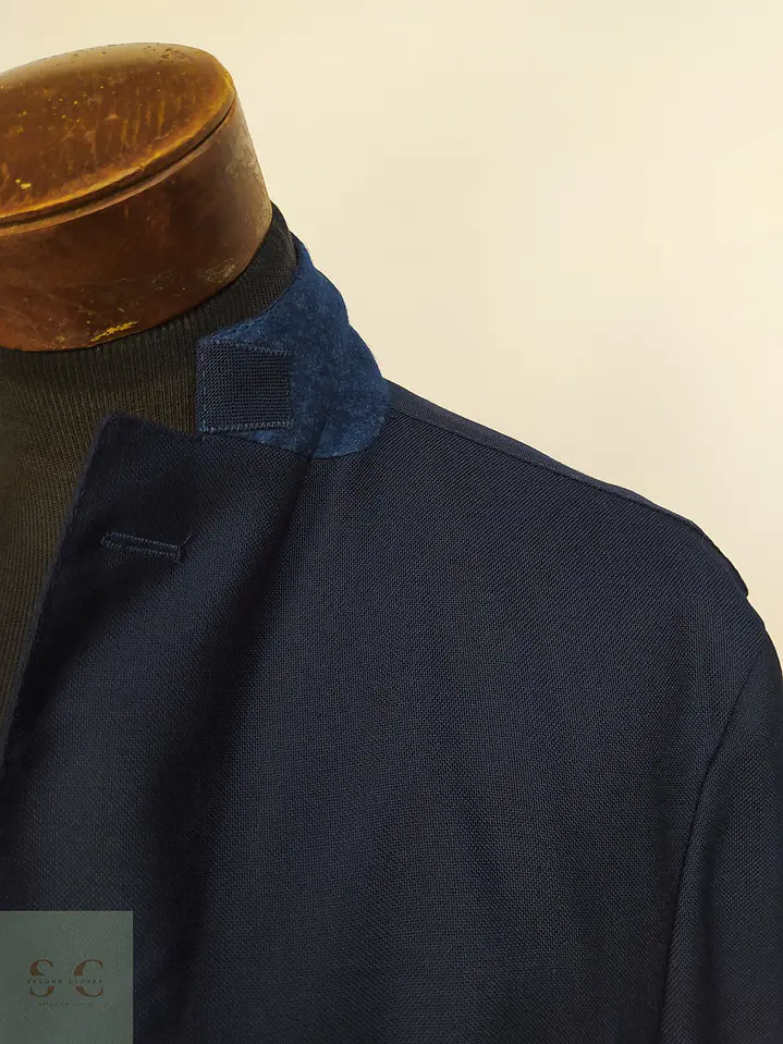 Blazer Boglioli Dover en Lana Virgen Azul Marino Talla M 4